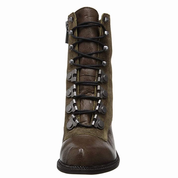 NWOB | Luxury Rebel Mara Heel Lace-up Combat Boot - Picture 4 of 5